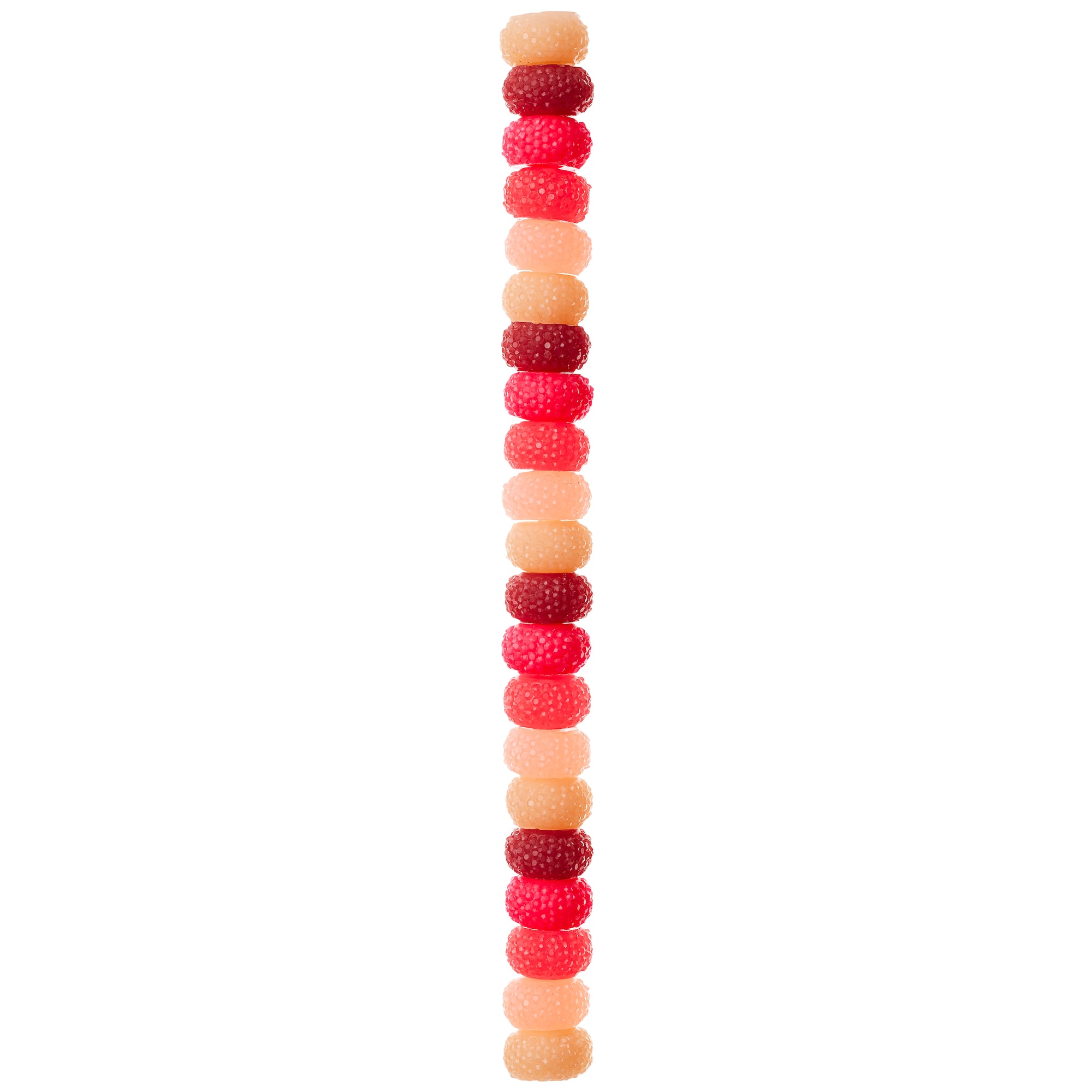 10mm Pink Mix Textured Rondelle Acrylic Beads by Bead Landing™